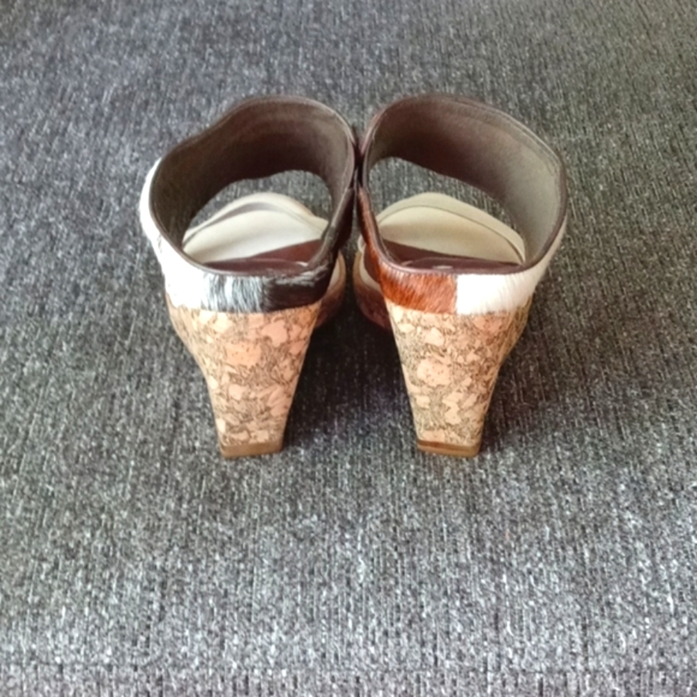 🆕 🍁All Saints Spitafields🍁 - Calf Hair Cork Wedge - Picture 4 of 12